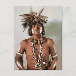 Carte Postale Taqui AMoki Snake Priest 1902 - vintage