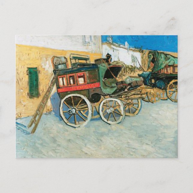 Carte Postale Tarascon Dilgence par Vincent van Gogh (Devant)