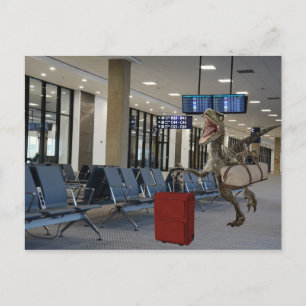 Carte Postale Tard pour le voleur Dinosaur de l'avion Dinosaure