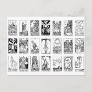 Carte Postale tarot antique