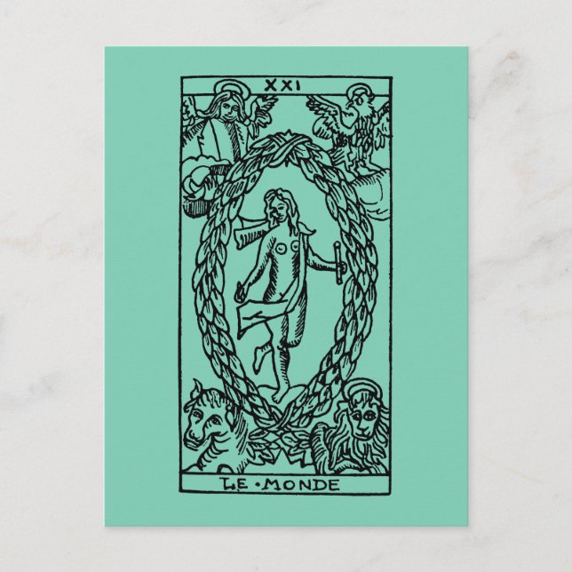 Carte Postale Tarot Card: The World (Devant)