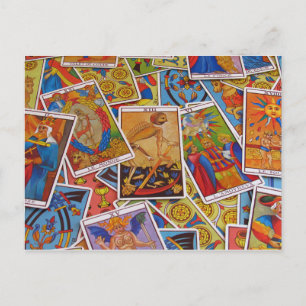 Carte postale Tarot colorée personnalisée