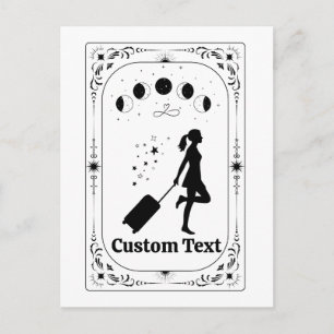 Carte Postale Tarot de Voyage Céleste Zodiaque Féminin Fantaisis