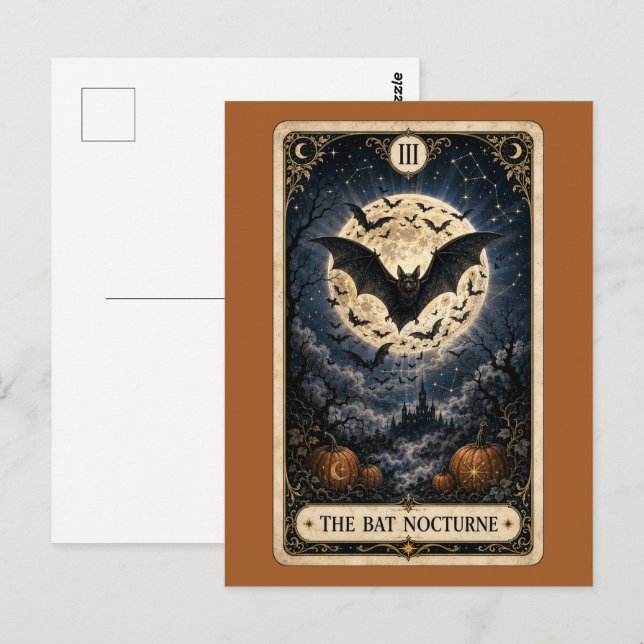 Carte Postale Tarot Épouvantable (Devant / Derrière)