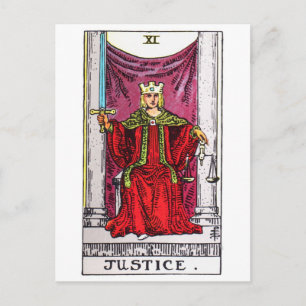 Carte Postale tarot-justice