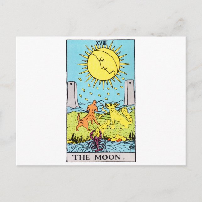Carte Postale tarot-lune (Devant)