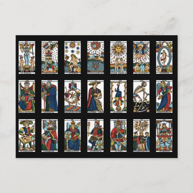 Carte Postale Tarot Major Arcana (Devant)