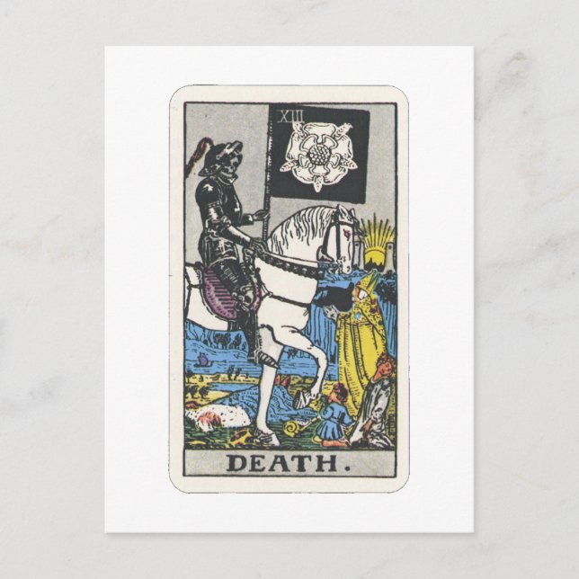 Carte Postale Tarot mort Death (Devant)