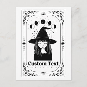 Carte Postale Tarot personnalisé Lune céleste Fantaisie Fête d'H