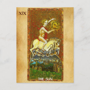 CARTE POSTALE TAROTS RENAISSANCE ANTIQUE 19 / LE SOLEIL