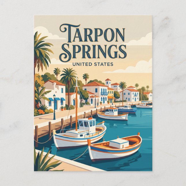 Carte Postale Tarpon Springs Floride (Devant)