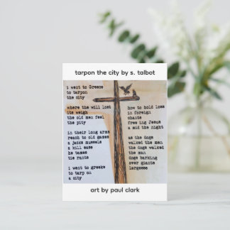Carte Postale Tarpon The City Art Poetry Postcard