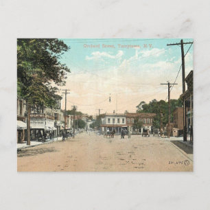 Carte Postale Tarrytown NY, rue Orchard, 1910 Vintage