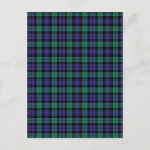 Carte Postale Tartan Écossais Black Watch