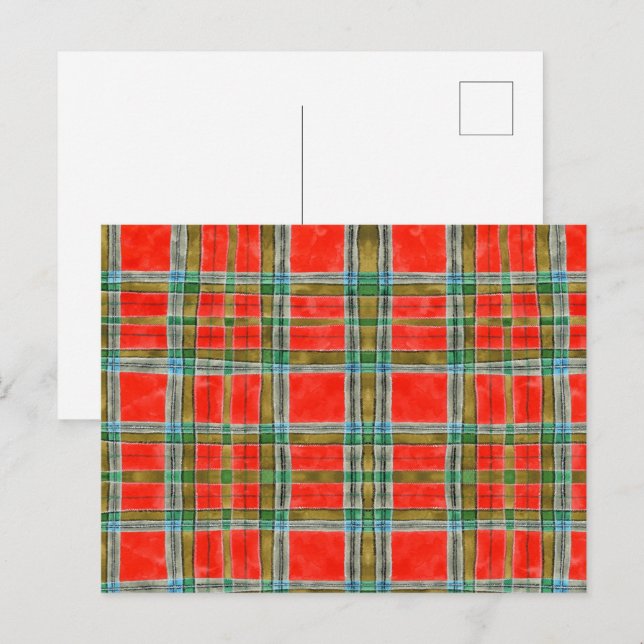 CARTE POSTALE TARTAN MAC BAIN (Devant / Derrière)