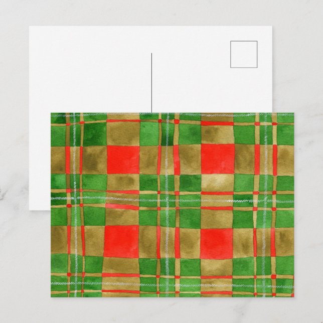 CARTE POSTALE TARTAN MAC GREGOR (Devant / Derrière)