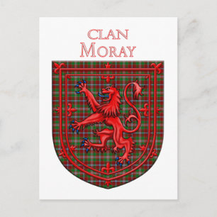 Carte Postale Tartan Moray d'Abercairny Plaid Écossais
