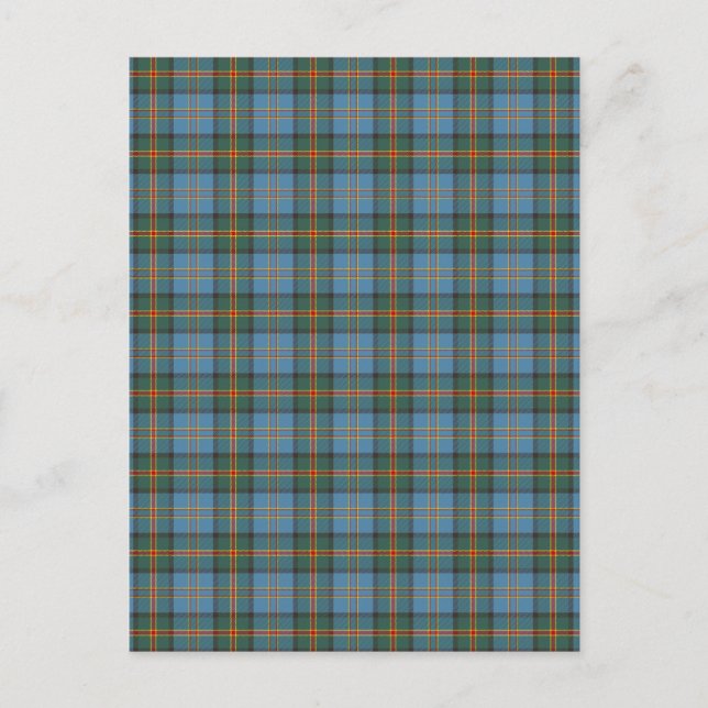 Carte Postale tartan officiel de l'État d'Hawaï (Devant)