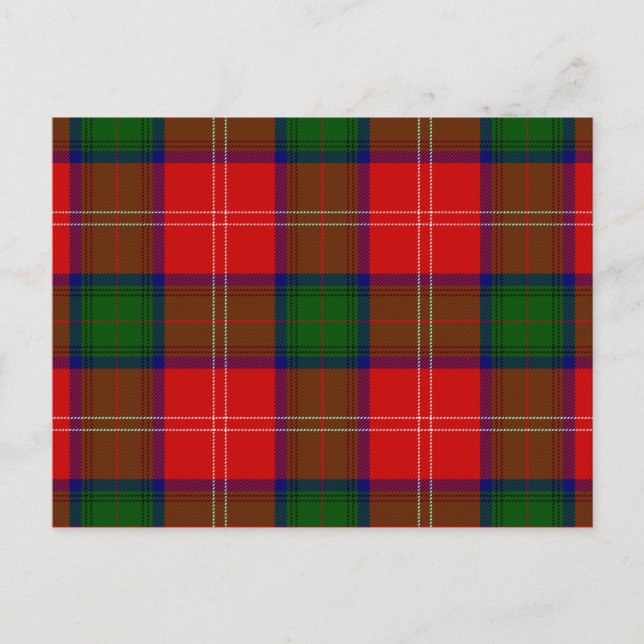 Carte Postale Tartan rouge de Chisholm (Devant)