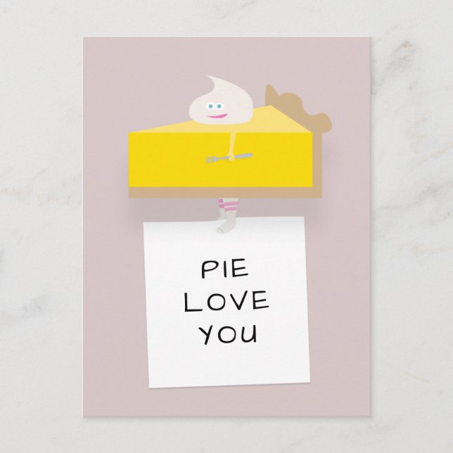 Carte Postale Tarte au citron (Devant)