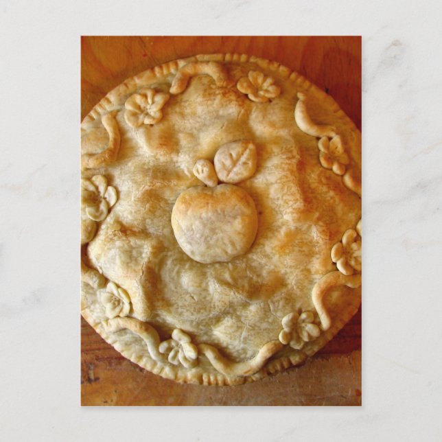 Carte Postale Tarte aux fleurs d'Apple (Devant)