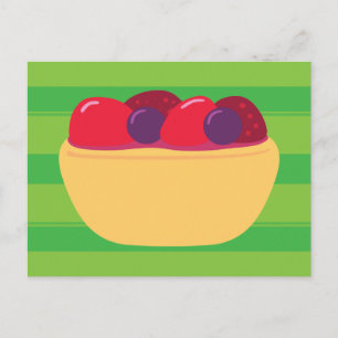 Carte Postale Tarte aux fraises