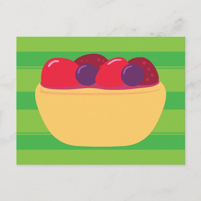 Carte Postale Tarte aux fraises (Devant)