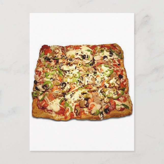 CARTE POSTALE TARTE PIZZA SICILIENNE (Devant)