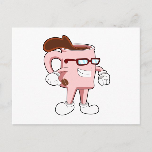 Carte Postale Tasse à café avec du café (Devant)