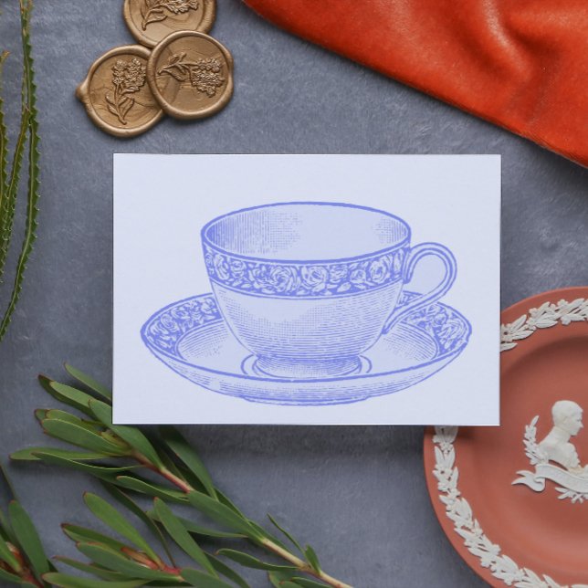 Carte Postale Tasse à thé violette (Créateur téléchargé)