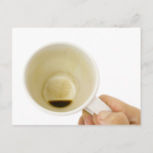 Carte Postale Tasse de café vide