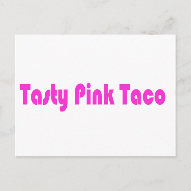 Carte Postale Tasty Pink Taco (Devant)
