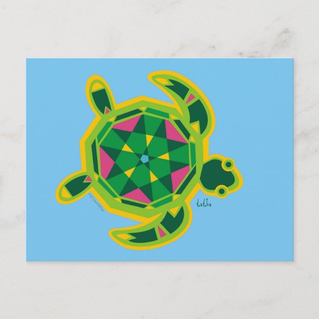 CARTE POSTALE TATHA LE SEATURTLE (Devant)