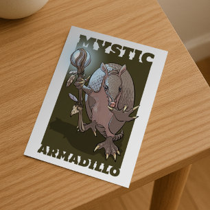 Carte Postale Tatou Mystique Conception de Personnage Juste Pour