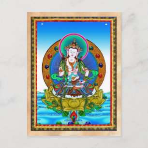 Carte Postale Tatouage cool oriental tibétain thangka Vajrasattv