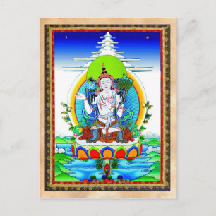 Carte Postale tatouage de thangka oriental cool Bhogavati