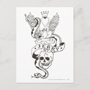 Carte Postale Tatouage tordu Jerry 1