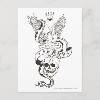 Carte Postale Tatouage tordu Jerry 1