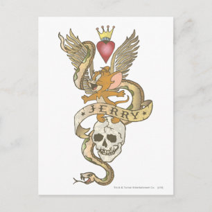 Carte Postale tatouage tordu Jerry 2