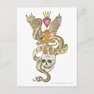 Carte Postale tatouage tordu Jerry 2