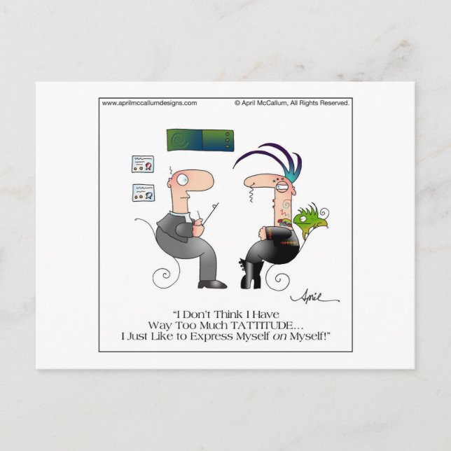 Carte postale TATTITUDE par April McCallum (Devant)