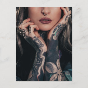 Carte Postale Tattooé Modèle d'art photographie