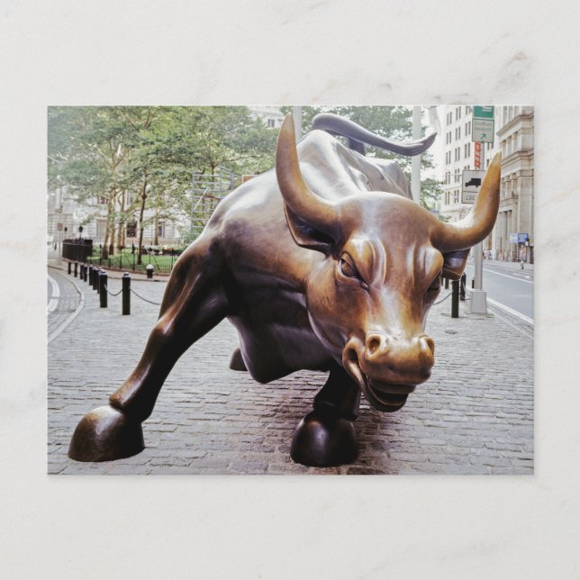 Carte Postale Taureau de Wall Street (Devant)