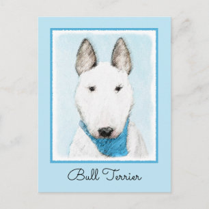 Carte Postale Taureau Terrier - Cute Original Chien Art