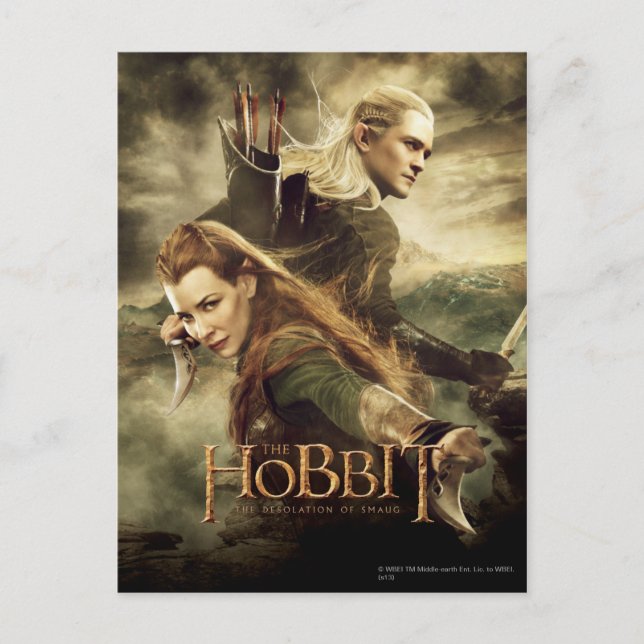 Carte Postale TAURIEL™ And LEGOLAS GREENLEAF™ Movie Poster 3 (Devant)