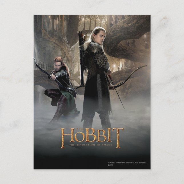 Carte Postale TAURIEL™ et LEGOLAS GREENLEAF™ Movie Poster 2 (Devant)