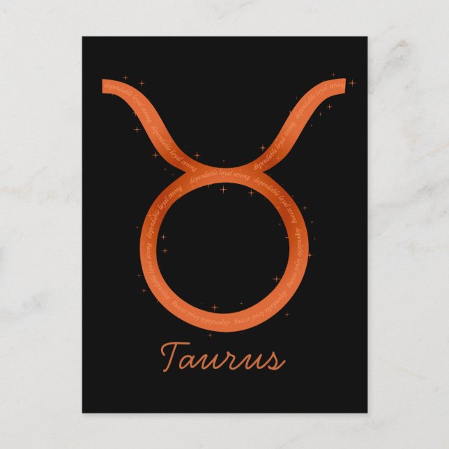 Carte postale Taurus (Devant)