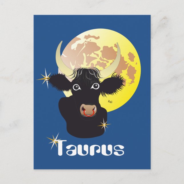 Carte Postale Taurus April 21 to May 20 Postcards (Devant)