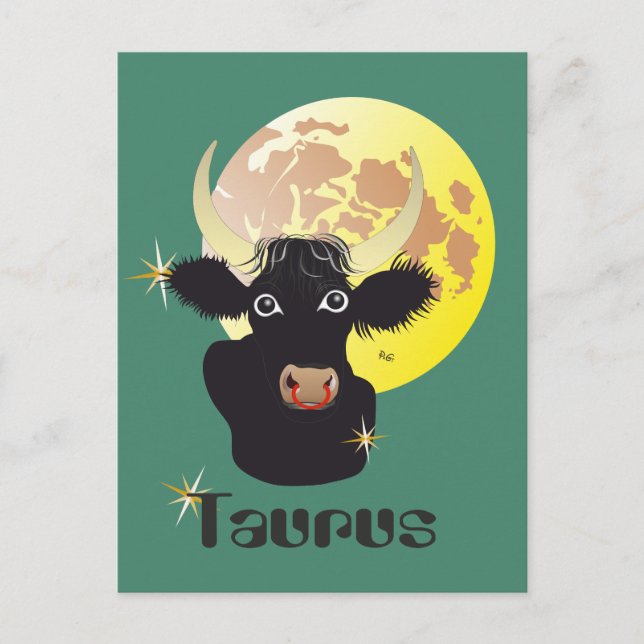 Carte Postale Taurus April 21 to May 20 Postcards (Devant)
