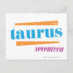 Carte Postale Taurus Aqua